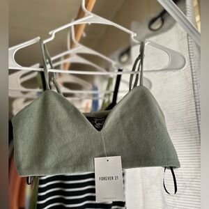 Olive Green Bra Top